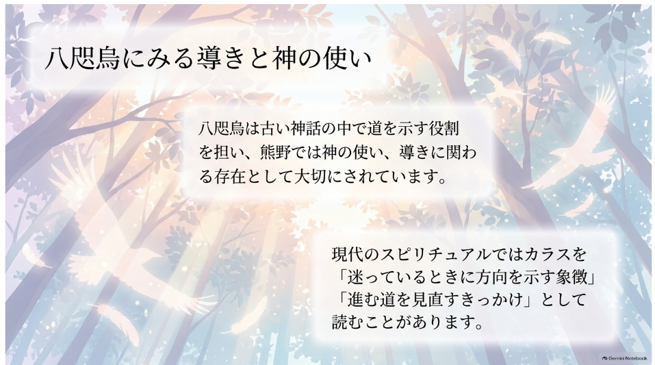 八咫烏にみる導きと神の使い